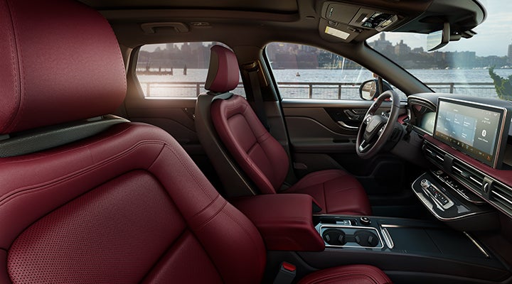 The available Perfect Position front seats in the 2024 Lincoln Corsair® SUV are shown. | Duncan Lincoln in Blacksburg VA
